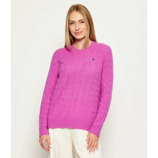 POLO RALPH LAUREN Wełniany sweter | Loose fit | z dodatkiem kaszmiru ze sklepu Gomez Fashion Store w kategorii Swetry damskie - zdjęcie 185662585