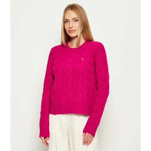POLO RALPH LAUREN Wełniany sweter | Loose fit | z dodatkiem kaszmiru ze sklepu Gomez Fashion Store w kategorii Swetry damskie - zdjęcie 185662586