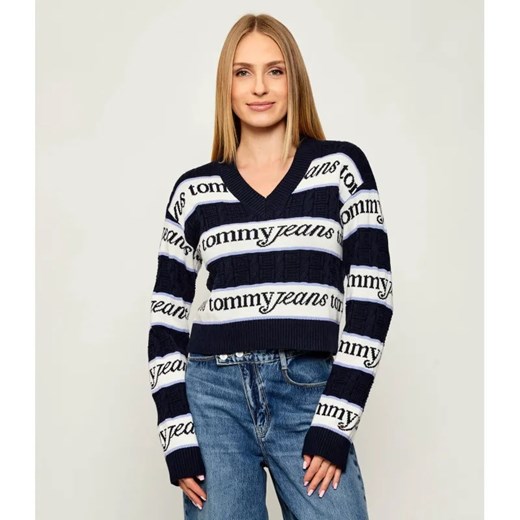 Tommy Jeans Sweter | Cropped Fit ze sklepu Gomez Fashion Store w kategorii Swetry damskie - zdjęcie 185662618