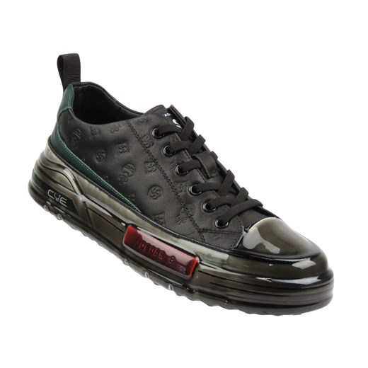 Nowoczesne sneakersy męskie - JOHN DOUBARE 8311, czarne ze sklepu ulubioneobuwie w kategorii Buty sportowe męskie - zdjęcie 185664539