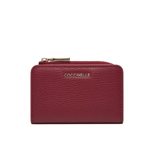Mały Portfel Damski Coccinelle MW5 Metallic Soft E2 MW5 17 01 01 Bordowy ze sklepu eobuwie.pl w kategorii Portfele damskie - zdjęcie 185665226