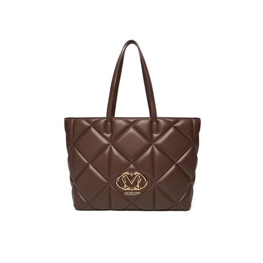 Torebka LOVE MOSCHINO JC4120PP0NLC0313 Brązowy ze sklepu eobuwie.pl w kategorii Torby Shopper bag - zdjęcie 185665255