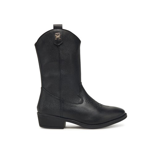 Tommy Hilfiger Kowbojki T3A6-34040-0036999 Czarny ze sklepu MODIVO w kategorii Buty zimowe dziecięce - zdjęcie 185665665
