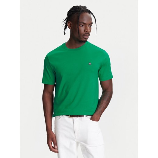 United Colors Of Benetton T-Shirt 3MI5J1AF7 Zielony Regular Fit ze sklepu MODIVO w kategorii T-shirty męskie - zdjęcie 185665667