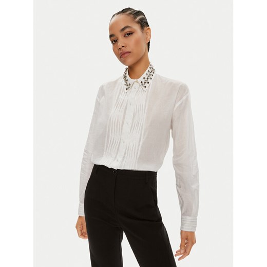 Pinko Koszula Carneia Camicia 103195 A1PX Biały Regular Fit ze sklepu MODIVO w kategorii Koszule damskie - zdjęcie 185665696