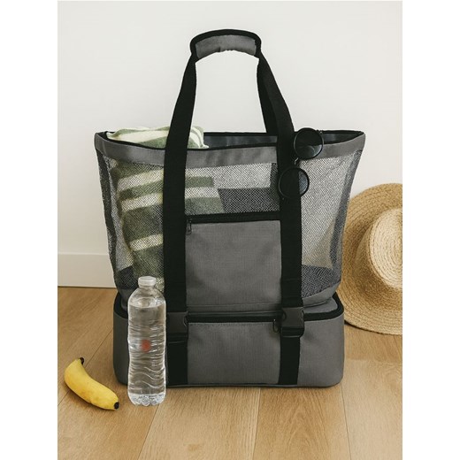Sinsay - Torba podróżna - szary - id: 836GK-85X - marki Sinsay - 185666705 Sinsay - Torba podróżna - szary ze sklepu Sinsay w kategorii Torby Shopper bag - zdjęcie 185666705