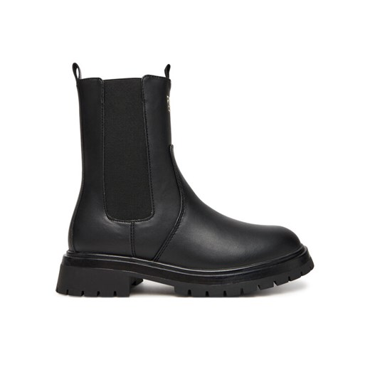 Botki Tommy Hilfiger T3A5-34016-1355999 D Czarny ze sklepu eobuwie.pl w kategorii Buty zimowe dziecięce - zdjęcie 185667709