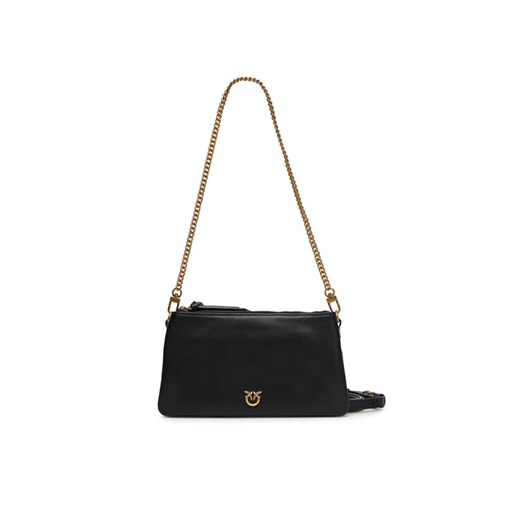Torebka PINKO Double Mini Al 25-26 PLTT 105359 A0QO Czarny ze sklepu eobuwie.pl w kategorii Torebki damskie - zdjęcie 185667729