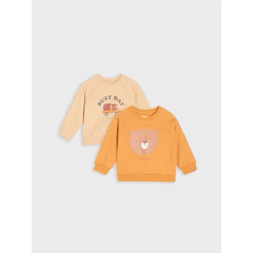 Sinsay - Bluzy 2 pack - beżowy - id: 013FX-08X - marki Sinsay - 185668305 Sinsay - Bluzy 2 pack - beżowy ze sklepu Sinsay w kategorii Bluzy i swetry - zdjęcie 185668305