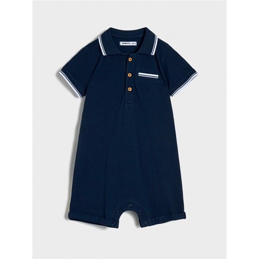 Sinsay - Rampers polo - granatowy ze sklepu Sinsay w kategorii Odzież dla niemowląt - zdjęcie 185668308