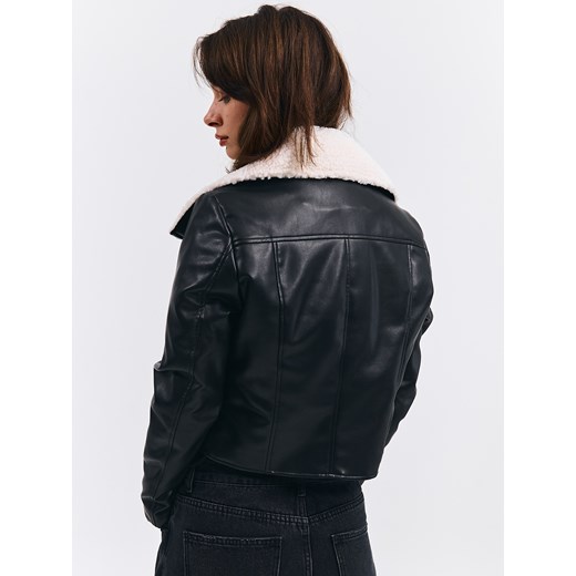 GATE Kurtka skórzana z podszewką ze sztucznego futra 34 Gate 34 gateshop