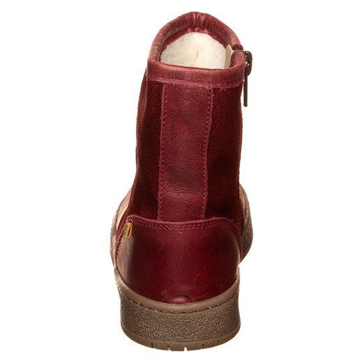 El Naturalista Skórzane botki zimowe w kolorze ciemnoczerwonym 32 promocja Limango Polska