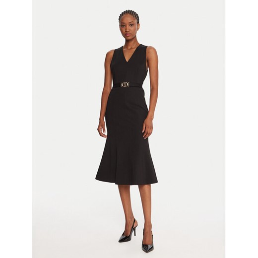 TWINSET Sukienka koktajlowa 252TP2606 Czarny Slim Fit ze sklepu MODIVO w kategorii Sukienki - zdjęcie 185670055