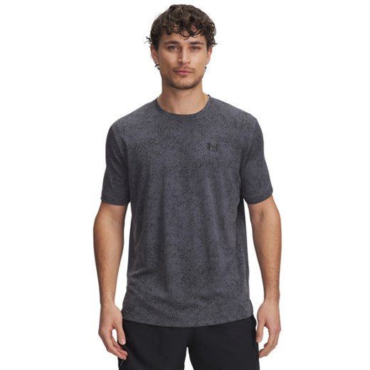Męska koszulka treningowa Under Armour UA Tech Tee Pixelate - szara ze sklepu Sportstylestory.com w kategorii T-shirty męskie - zdjęcie 185671057
