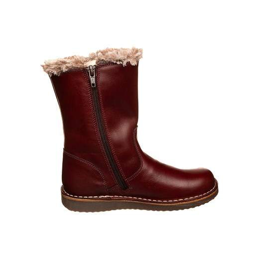 El Naturalista Skórzane kozaki zimowe w kolorze ciemnoczerwonym 33 okazja Limango Polska