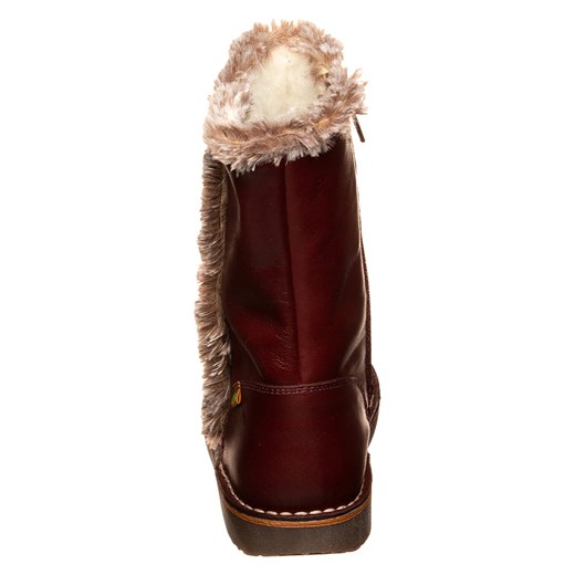 El Naturalista Skórzane kozaki zimowe w kolorze ciemnoczerwonym 36 wyprzedaż Limango Polska