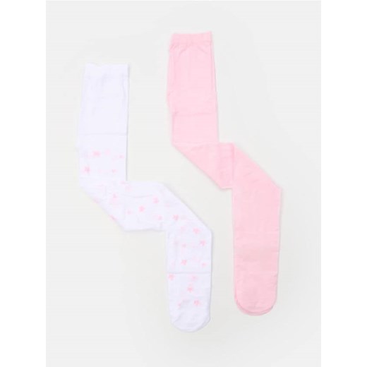 Sinsay - Rajstopy 20 DEN 2 pack - biały ze sklepu Sinsay w kategorii Rajstopy dziecięce - zdjęcie 185672598
