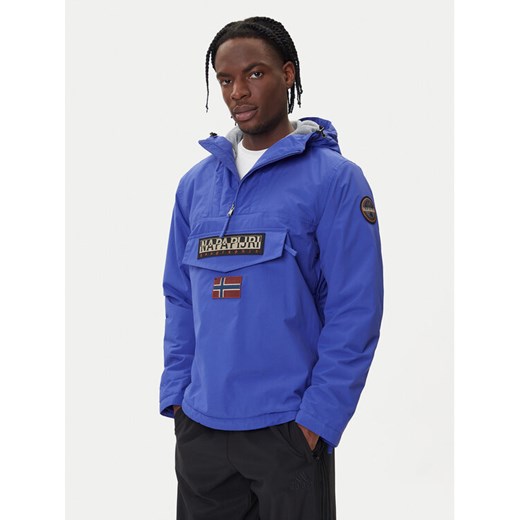 Napapijri Kurtka anorak Rainforest Winter 3 NP0A4GMC Niebieski Regular Fit ze sklepu MODIVO w kategorii Kurtki męskie - zdjęcie 185672815