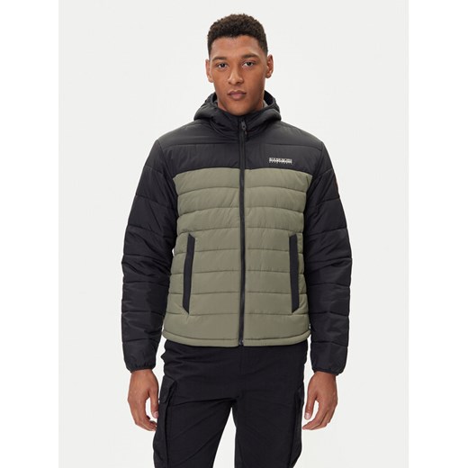 Napapijri Kurtka zimowa A-Gesar H NP0A88U3 Zielony Regular Fit ze sklepu MODIVO w kategorii Kurtki męskie - zdjęcie 185672855
