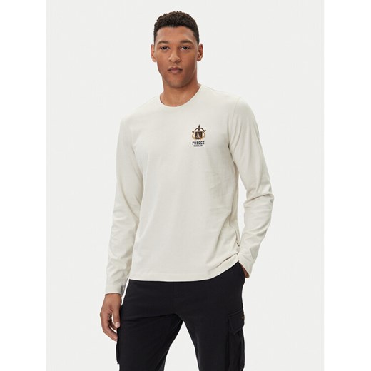 Aeronautica Militare Longsleeve 252TS2466UJ00703 Beżowy Regular Fit ze sklepu MODIVO w kategorii T-shirty męskie - zdjęcie 185672868