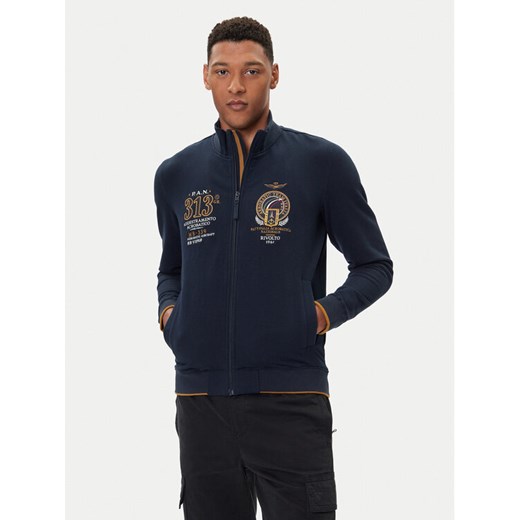 Aeronautica Militare Bluza 252FE2062UF00662 Granatowy Regular Fit ze sklepu MODIVO w kategorii Bluzy męskie - zdjęcie 185672886