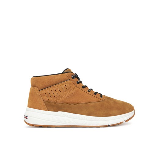 Tommy Hilfiger Trzewiki Hilfiger W Nbk Sde Hybrid Boot FM0FM05609 Khaki ze sklepu MODIVO w kategorii Buty zimowe męskie - zdjęcie 185672936