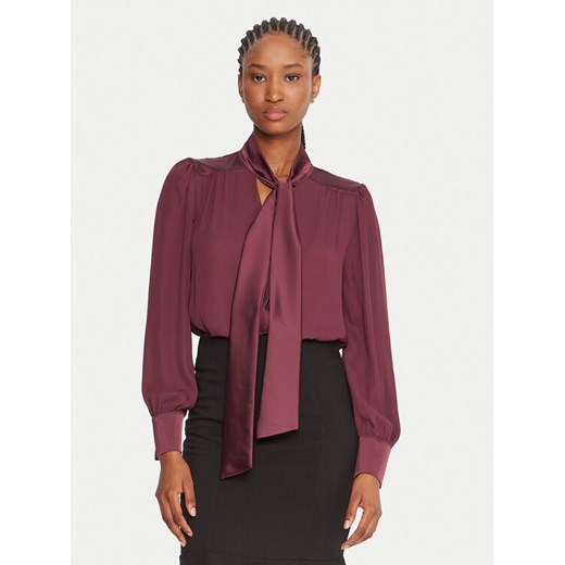 Rinascimento Koszula CFC0126204003 Bordowy Regular Fit ze sklepu MODIVO w kategorii Koszule damskie - zdjęcie 185672955