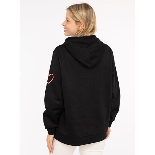Zwillingsherz Bluza &quot;LOVE 2.0&quot; w kolorze czarnym Zwillingsherz L/XL Limango Polska wyprzedaż