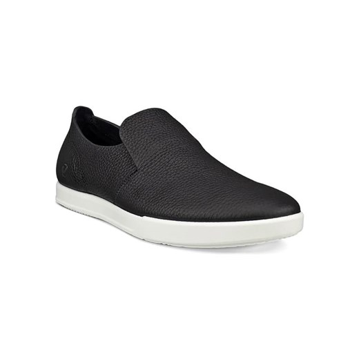 Ecco Skórzane slippersy &quot;Leisure&quot; w kolorze czarnym ze sklepu Limango Polska w kategorii Trampki męskie - zdjęcie 185674035