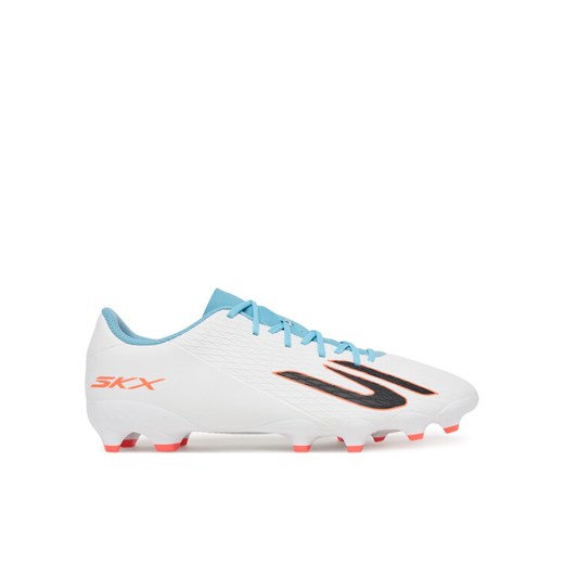 Buty do piłki nożnej Skechers Club Mg 252132 WTQP Biały ze sklepu eobuwie.pl w kategorii Buty sportowe męskie - zdjęcie 185675128
