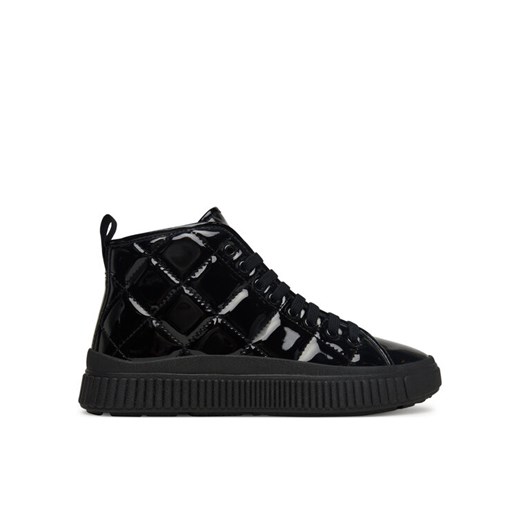 Sneakersy Geox J Laquinny J56M3F 000HH C9999 D Czarny ze sklepu eobuwie.pl w kategorii Buty sportowe dziecięce - zdjęcie 185675147