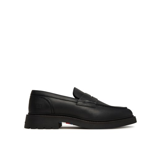 Mokasyny Tommy Hilfiger Comfort Lwt FM0FM05698 Czarny ze sklepu eobuwie.pl w kategorii Mokasyny męskie - zdjęcie 185675148