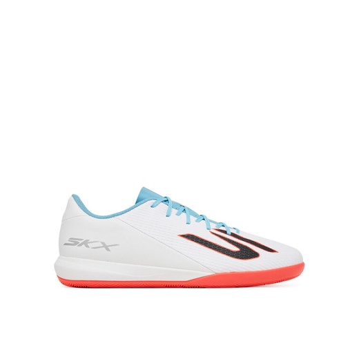 Buty do piłki nożnej Skechers Academy Ic 252128 WTQP Biały ze sklepu eobuwie.pl w kategorii Buty sportowe męskie - zdjęcie 185675168