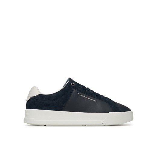Sneakersy Tommy Hilfiger Th Court Mix FM0FM05634 Granatowy ze sklepu eobuwie.pl w kategorii Buty sportowe męskie - zdjęcie 185675255
