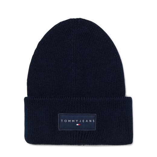 Tommy Jeans Damska czapka z dzianiny Kobiety Bawełna granatowy jednolity ze sklepu vangraaf w kategorii Czapki zimowe damskie - zdjęcie 185676848