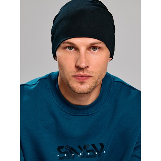 Sinsay - Bawełniana czapka basic - czarny Sinsay One Size Sinsay