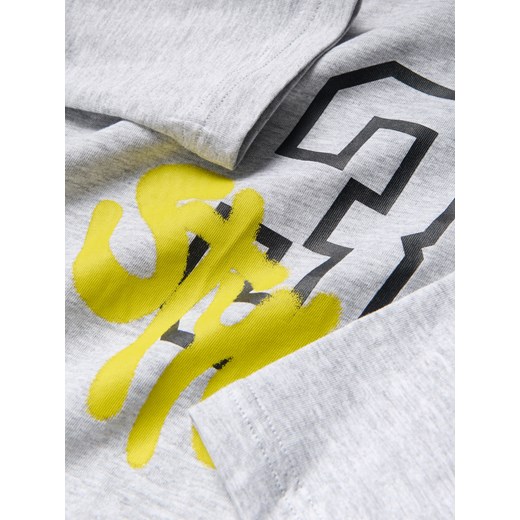 Reserved - Longsleeve z nadrukiem - jasnoszary Reserved 122 (6-7 lat) Reserved