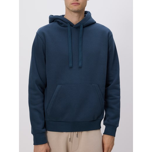 Reserved - Bluza regular z kapturem - granatowy Reserved L Reserved