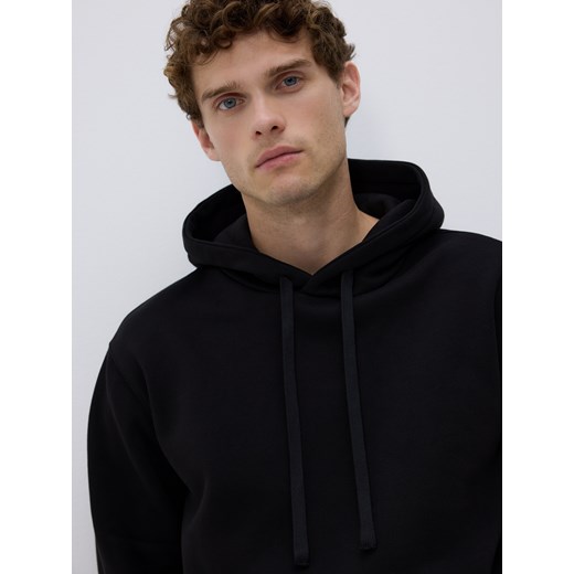 Reserved - Bluza regular z kapturem - czarny Reserved XL Reserved