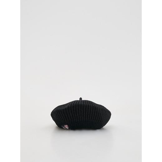 Reserved - Dzianinowy beret Kuromi - czarny ze sklepu Reserved w kategorii Czapki dziecięce - zdjęcie 185678346