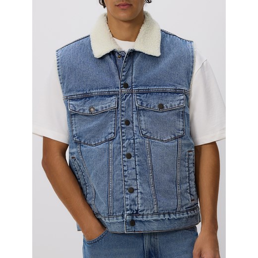 Reserved - Jeansowa kamizelka - niebieski Reserved M Reserved