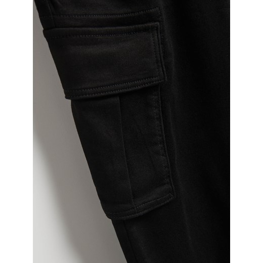 Reserved - Jeansy cargo jogger - czarny Reserved M Reserved