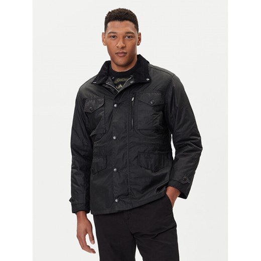 Barbour Kurtka przejściowa Sapper MWX0020BK71 Czarny Regular Fit ze sklepu MODIVO w kategorii Kurtki męskie - zdjęcie 185679047