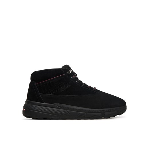 Tommy Hilfiger Trzewiki Hilfiger W Nbk Sde Hybrid Boot FM0FM05609 Czarny ze sklepu MODIVO w kategorii Buty zimowe męskie - zdjęcie 185679065