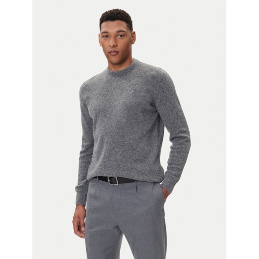 Barbour Sweter Essential Tisbury MKN0844GY12 Szary Regular Fit ze sklepu MODIVO w kategorii Swetry męskie - zdjęcie 185679099