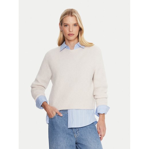 Marella Sweter Tania 2523366352 Écru Regular Fit ze sklepu MODIVO w kategorii Swetry damskie - zdjęcie 185679147