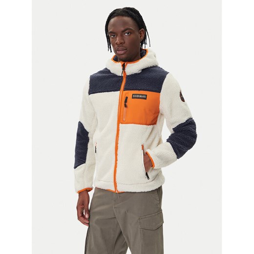 Napapijri Polar Yupik NP0A4GNS Beżowy Regular Fit ze sklepu MODIVO w kategorii Bluzy męskie - zdjęcie 185679198