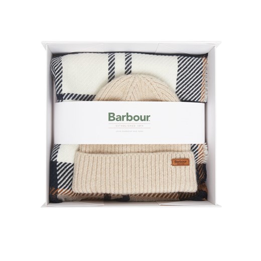 Barbour Zestaw Szalik i Czapka LGS0094BR52 Beżowy ze sklepu MODIVO w kategorii Czapki zimowe damskie - zdjęcie 185679239