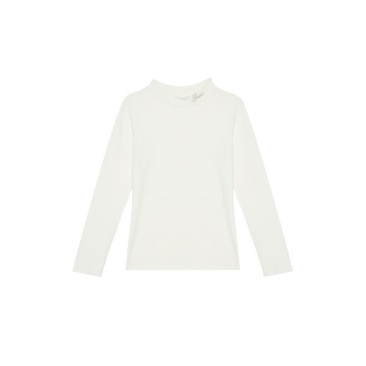 Guess Bluzka J5BI14J1314 Écru Slim Fit ze sklepu MODIVO w kategorii Bluzki dziewczęce - zdjęcie 185679265
