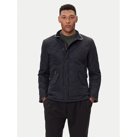 Barbour Kurtka przejściowa Powell MQU0281NY71 Granatowy Slim Fit ze sklepu MODIVO w kategorii Kurtki męskie - zdjęcie 185679275